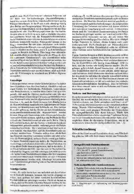 Vorschauseite 2: Desinfektion und Sterilisation von medizinischen Geräten