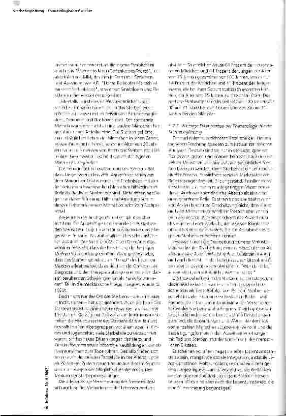 Vorschauseite 2: Sterbebegleitung - thanatologische Aspekte