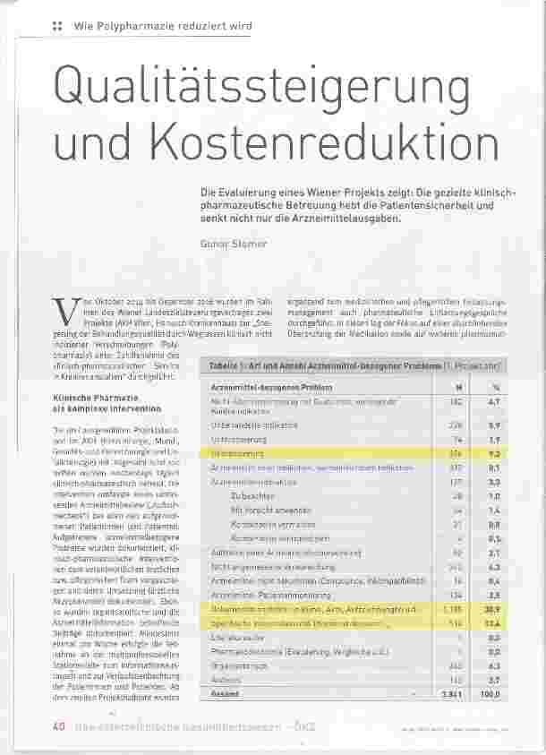 Vorschauseite 1: Qualitätssteigerung und Kostenreduktion