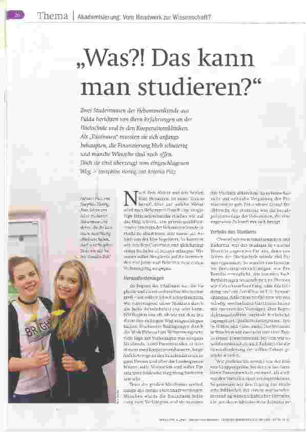 Vorschauseite 1: Was?! Das kann man studieren?