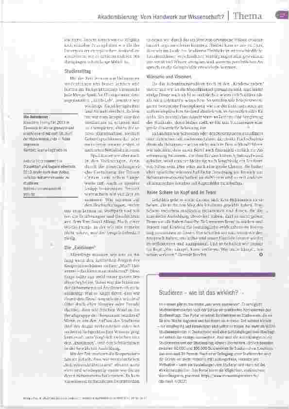 Vorschauseite 2: Was?! Das kann man studieren?