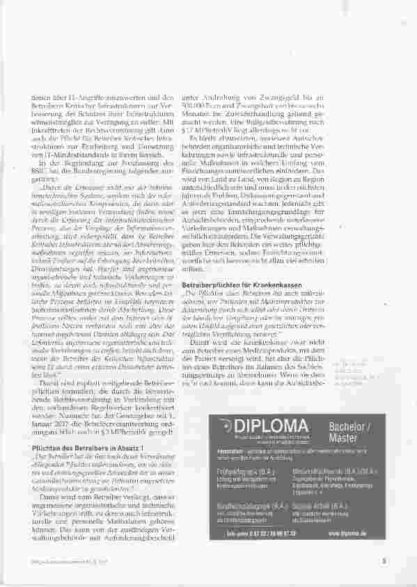 Vorschauseite 2: Die neue Medizinprodukte- Betreiberverordnung, Teil 2