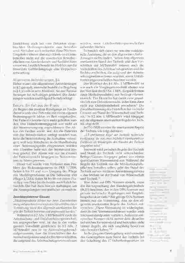 Vorschauseite 4: Die neue Medizinprodukte- Betreiberverordnung, Teil 2