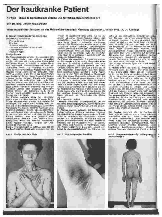 Vorschauseite 1: Der hautkranke Patient 7. Folge: Spezielle Dermatologie: Ekzeme und Unverträglichkeitsreaktionen IV