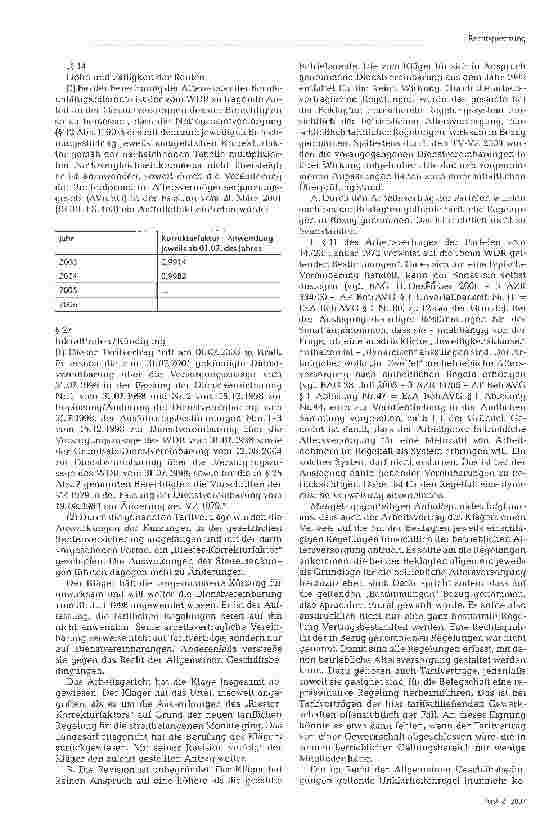 Vorschauseite 3: Anpassung laufender Betriebsrente durch Tarifvertrag