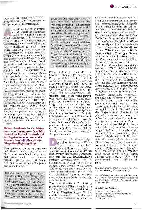 Vorschauseite 4: Pflegeversicherung - Sicherung oder Gefährdung professioneller Pflege?