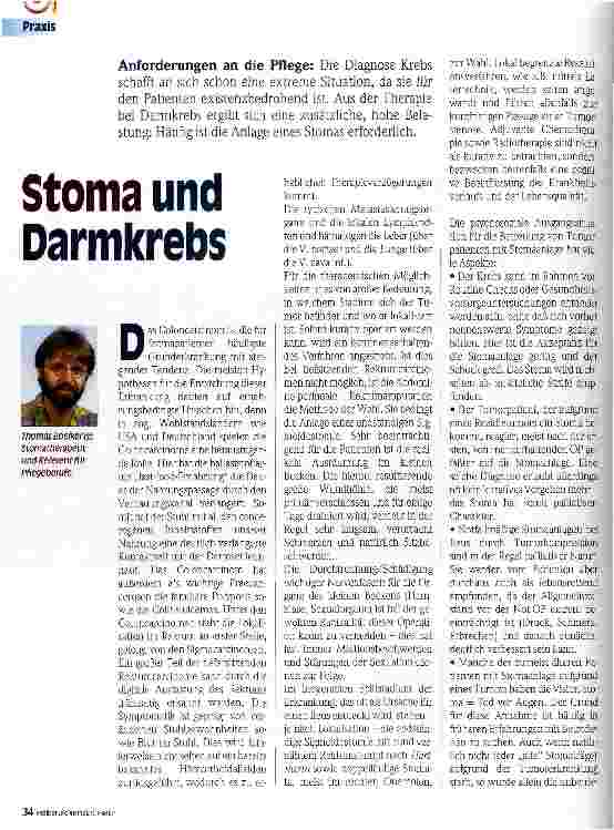 Vorschauseite 1: Stoma und Darmkrebs