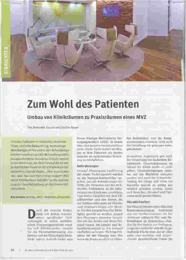 Vorschauseite 1: Zum Wohl des Patienten