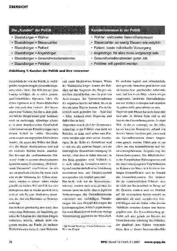 Vorschauseite 3: Gesundheitswesen und die Rolle der Politik in Österreich