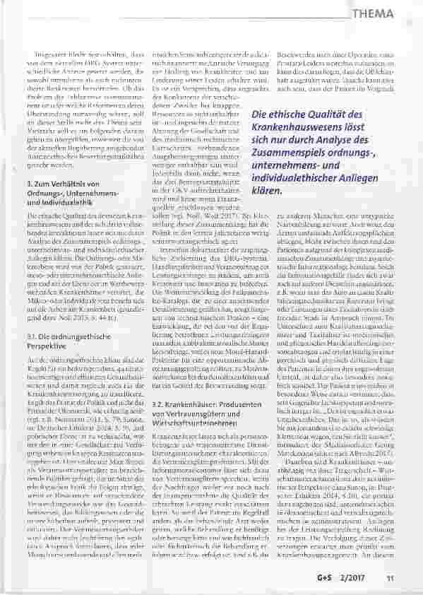 Vorschauseite 3: Hält die Krankenhaus-Regulierung ethischen Kriterien stand?