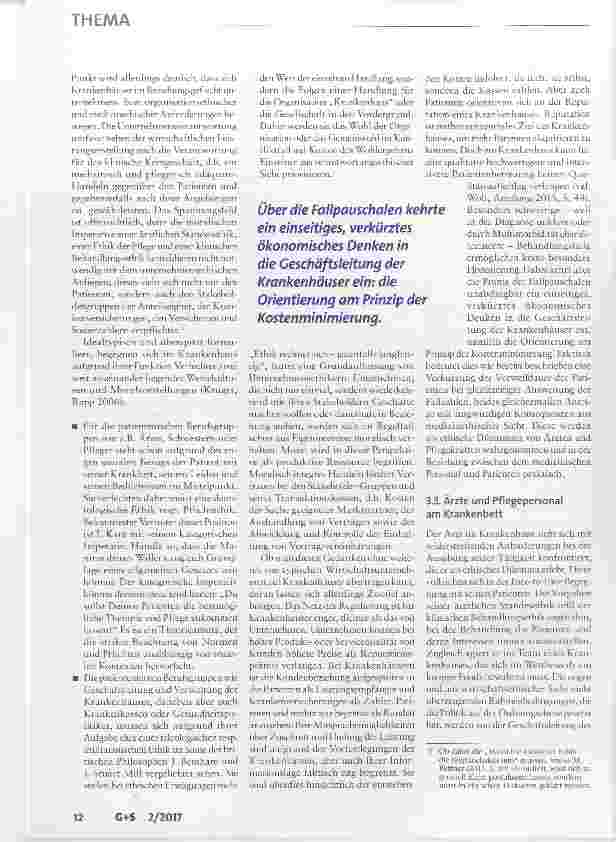 Vorschauseite 4: Hält die Krankenhaus-Regulierung ethischen Kriterien stand?