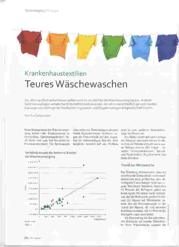 Vorschauseite 1: Krankenhaustextilien Teures Wäschewaschen