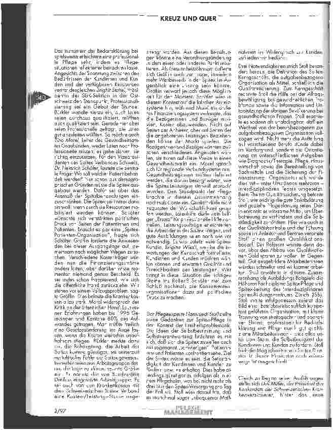Vorschauseite 2: 2. Bildungskonferenz am Interdisziplinären Spitex-Bildungszentrum Zürich (ISB) Spitex-Pflege - Antworten auf neue Herausforderungen