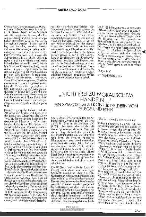 Vorschauseite 3: 2. Bildungskonferenz am Interdisziplinären Spitex-Bildungszentrum Zürich (ISB) Spitex-Pflege - Antworten auf neue Herausforderungen