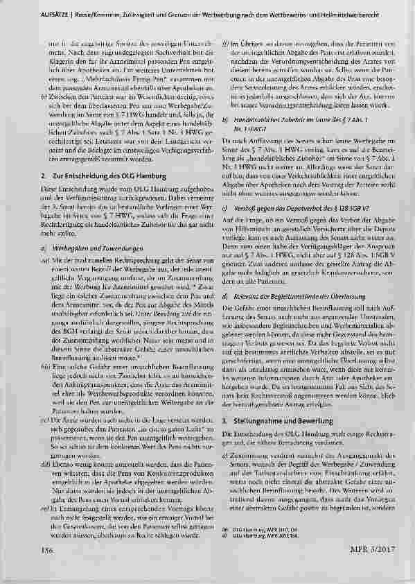 Vorschauseite 6: Zulässigkeit und Grenzen der Wertwerbung nach dem Wettbewerbsund Heilmittelwerberecht Eine Analyse der aktuellen Rechtsprechung zur Reichweite des Zuwendungsverbots nach § 7 HWG