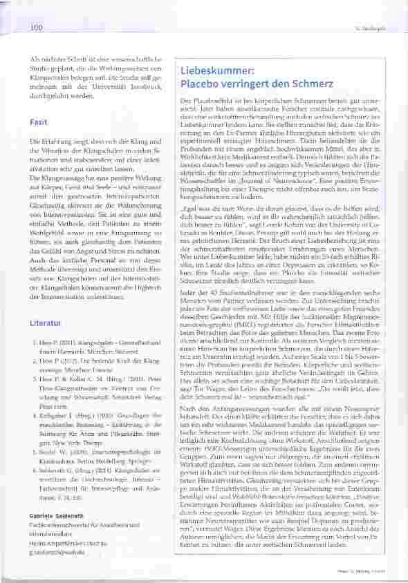 Vorschauseite 6: Macht der Einsatz von Klangschalen auf einer Intensivstation Sinn? Klangschalen als Ergänzung von Hochtechnologie und medikamentöser Therapie