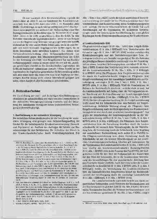 Vorschauseite 2: Sektorenübergreifende Konfliktlösung in der GKV durch die gemeinsame Selbstverwaltung