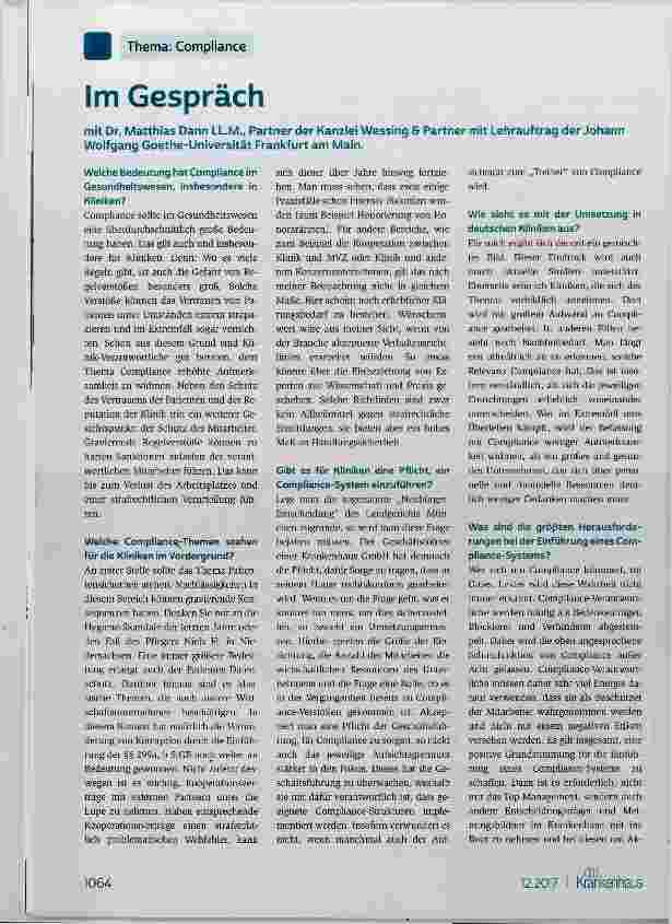 Vorschauseite 1: Im Gespräch