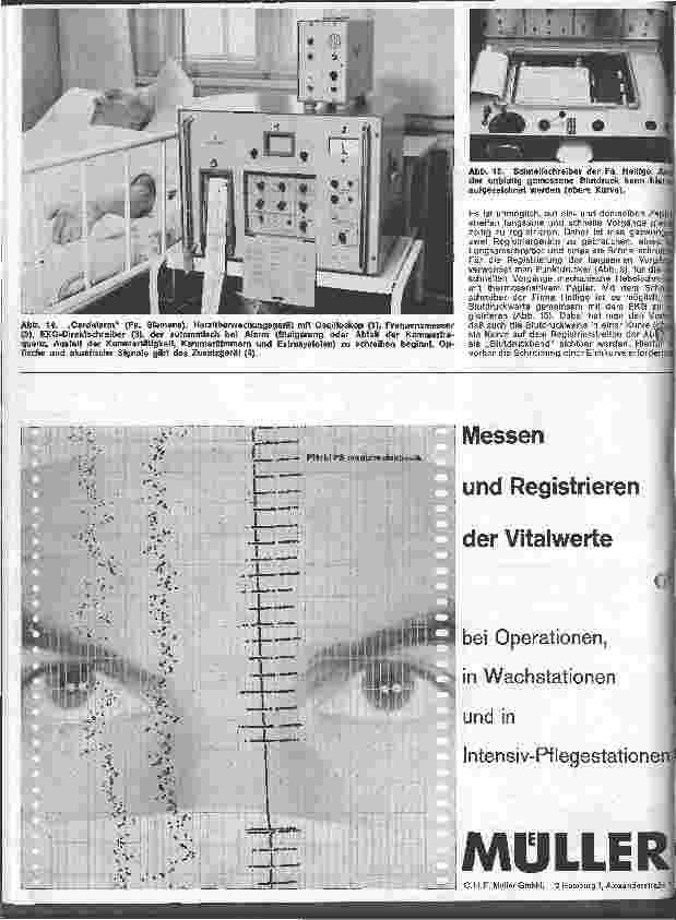 Vorschauseite 5: Ausbildung und Aufgaben der Schwester auf Intensivpflegeabteilungen 12. Folge: Die elektronische Überwachung von Patienten auf Intensivpflege