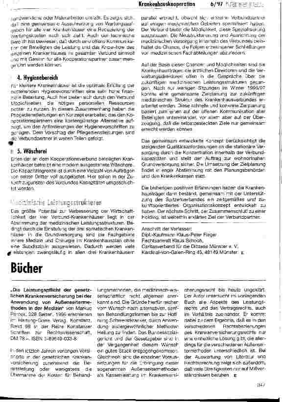 Vorschauseite 6: Im Krankenhausverbund leistungsstark und zukunftsorientiert