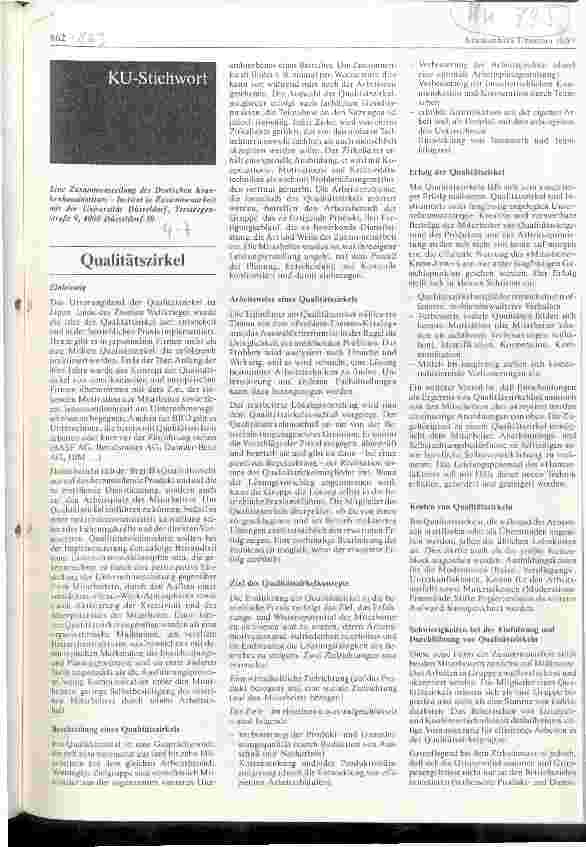 Vorschauseite 1: Qualitätszirkel