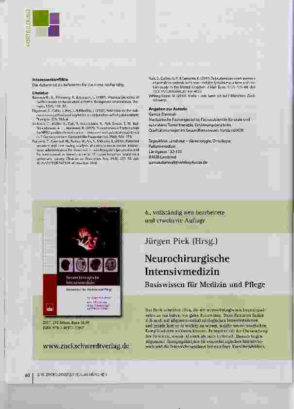 Vorschauseite 4: Subcutane Tumortherapien in der Hämatologie und Onkologie