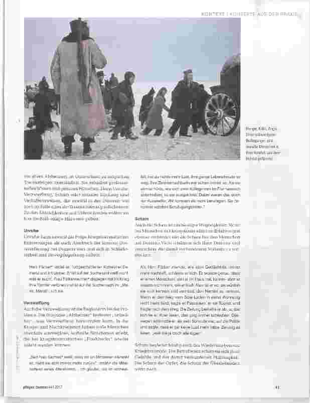 Vorschauseite 2: „Wovor laufen Sie weg?“