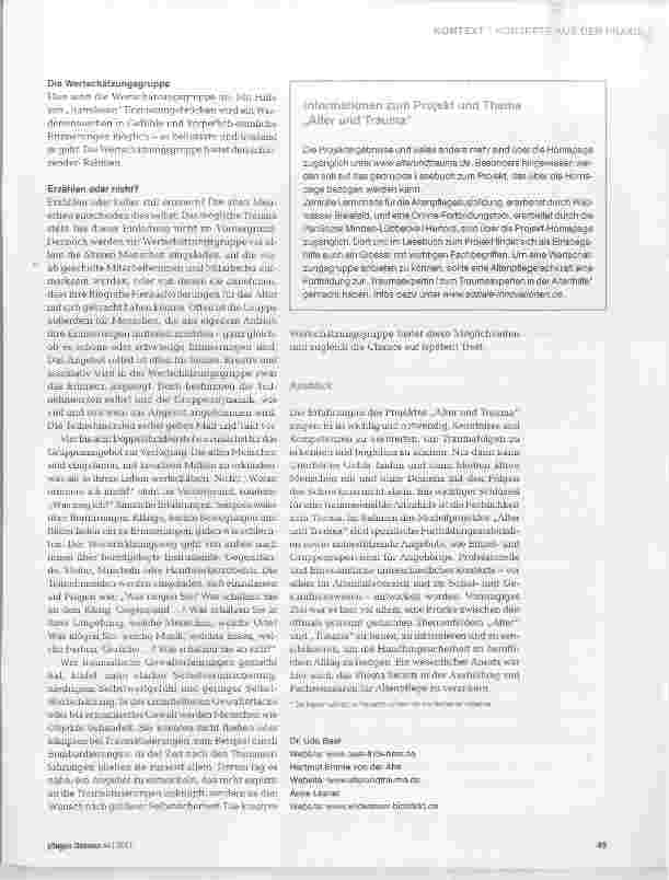 Vorschauseite 6: „Wovor laufen Sie weg?“