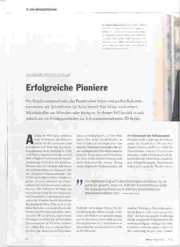 Vorschauseite 1: Erfolgreiche Pioniere
