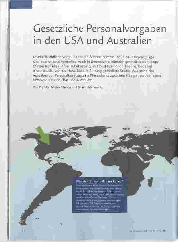 Vorschauseite 1: Gesetzliche Personalvorgaben in den USA und Australien