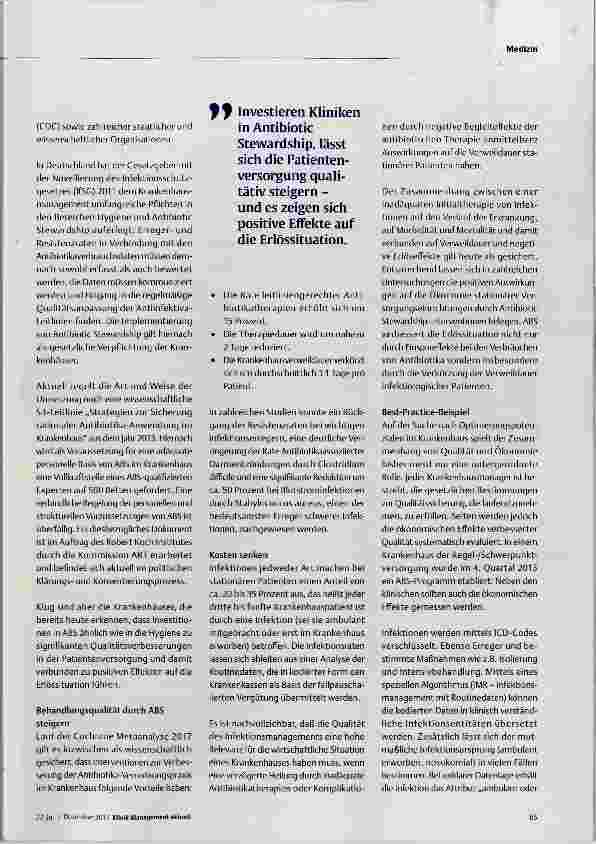 Vorschauseite 2: Antibiotic Stewardship