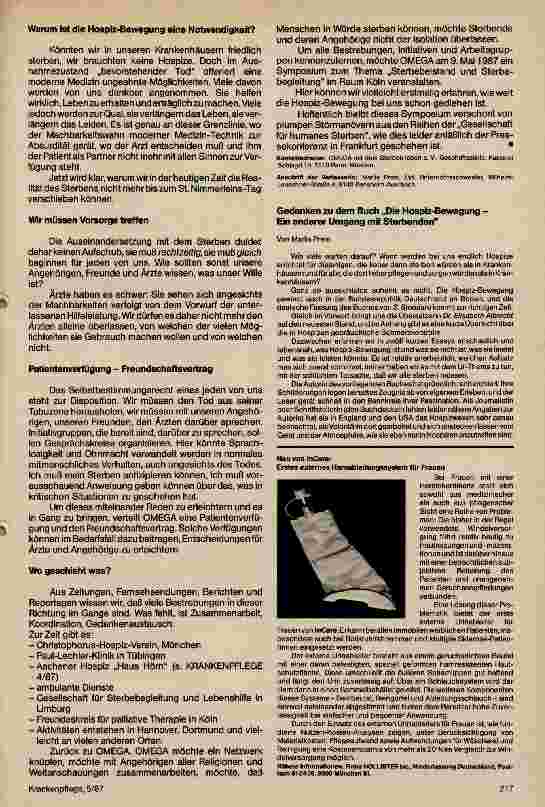 Vorschauseite 2: Die Hospiz-Bewegung breitet sich aus
