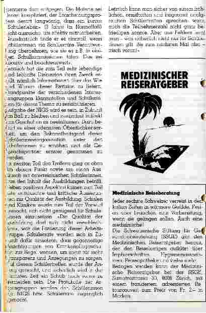 Vorschauseite 2: Krankenpflegeschüler organisieren sich 7. Nationales Schülertreffen fordert Mitsprache und Mitverantwortung