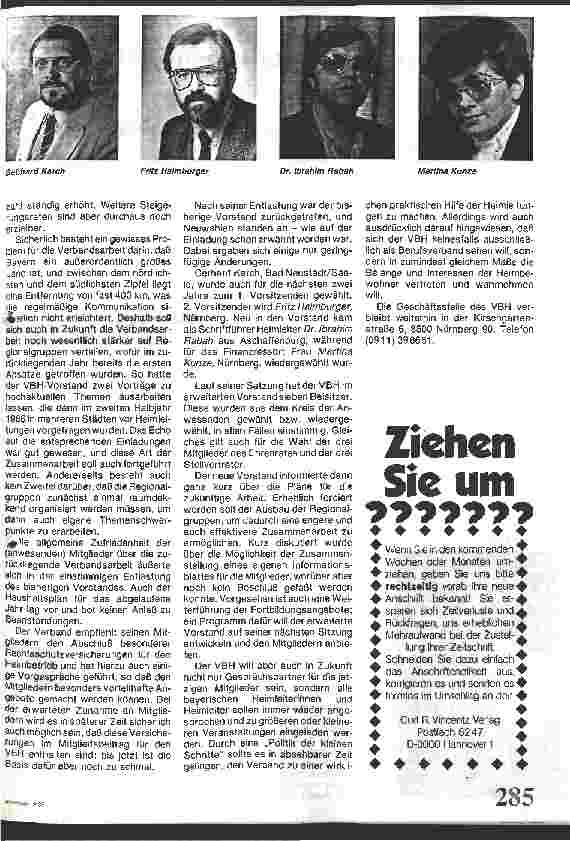 Vorschauseite 2: Jahrestagung des Verbandes Bayrischer Heimleiter