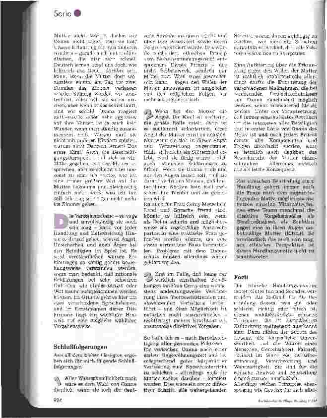 Vorschauseite 5: Ethische Konflikte in der Pflege 3. Folge: Kooperationsbeziehung zwischen Eltern, Kindern und Stationsteam