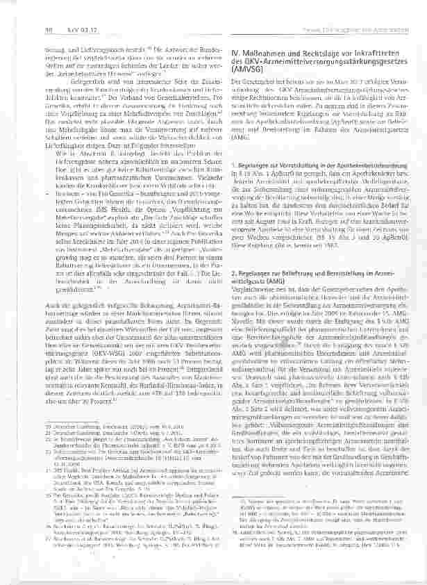 Vorschauseite 3: Lieferantenengpässe von Arzneimitteln: Fakten, Rechtslage und Handlungsvorschläge