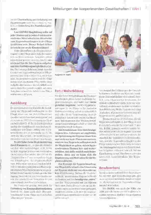 Vorschauseite 2: Hygienebeauftragte in der Pflege/LINK-Nurse Hygiene
