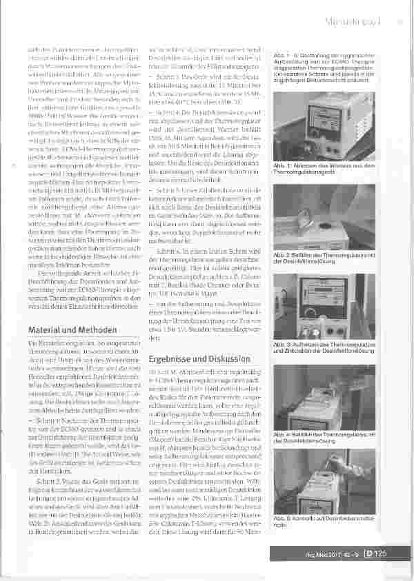 Vorschauseite 3: Desinfizierende Aufbereitung von ECMO-Thermoregulationsgeräten bei Nachweis von Mycobacterium chimaera