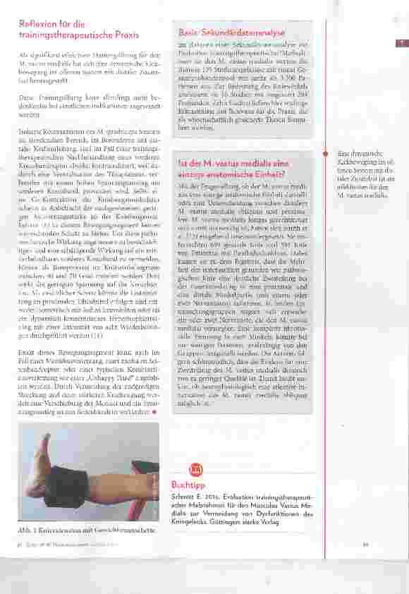 Vorschauseite 4: Training des M. vastus medialis: Spielt der Kniewinkel eine Rolle?