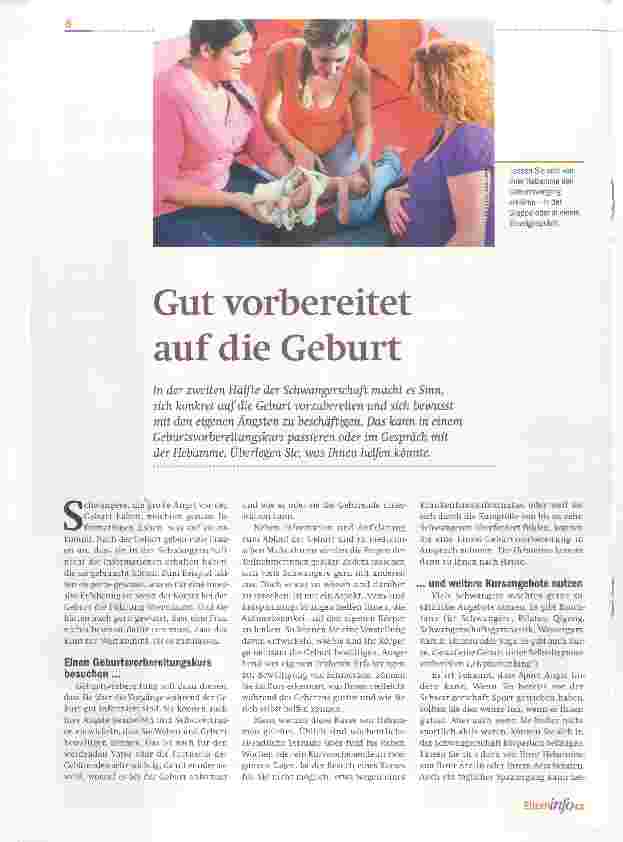 Vorschauseite 1: Gut vorbereitet auf die Geburt