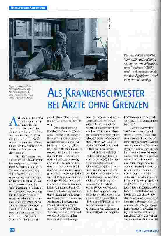 Vorschauseite 1: Als Krankenschwester bei Ärzte ohne Grenzen