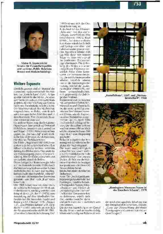 Vorschauseite 2: Sigmar-Polke-Ausstellung: Humor, Ironie und Experiment in einer glücklichen Verbindung