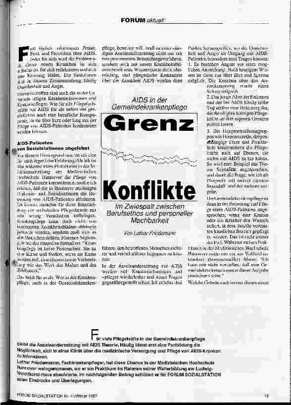 Vorschauseite 6: Forum aktuell AIDS