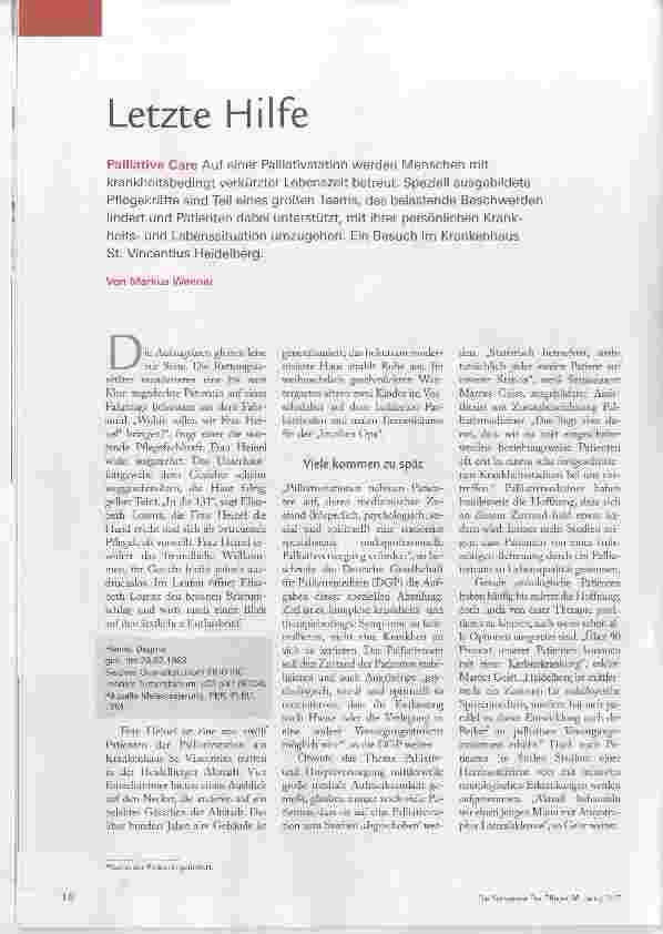 Vorschauseite 1: Letzte Hilfe