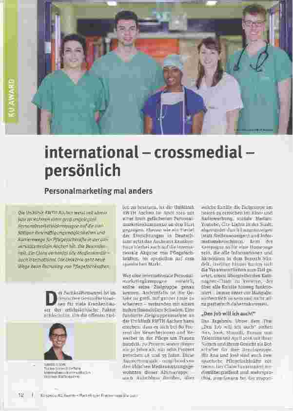 Vorschauseite 1: international crossmedial persönlich