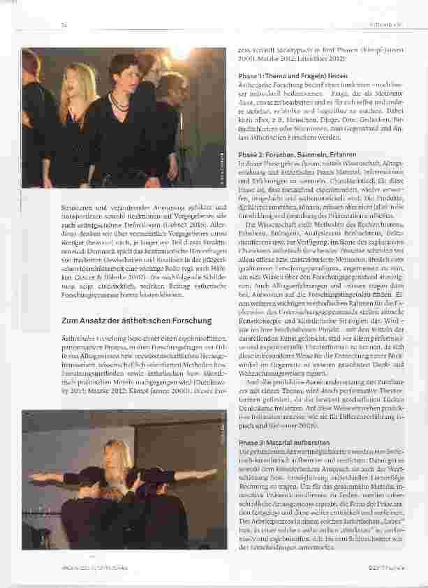 Vorschauseite 2: Ich sehe was, was Du nicht siehst Ein Theaterprojekt zur ästhetischen Erforschung pflegerischer Wirklichkeiten