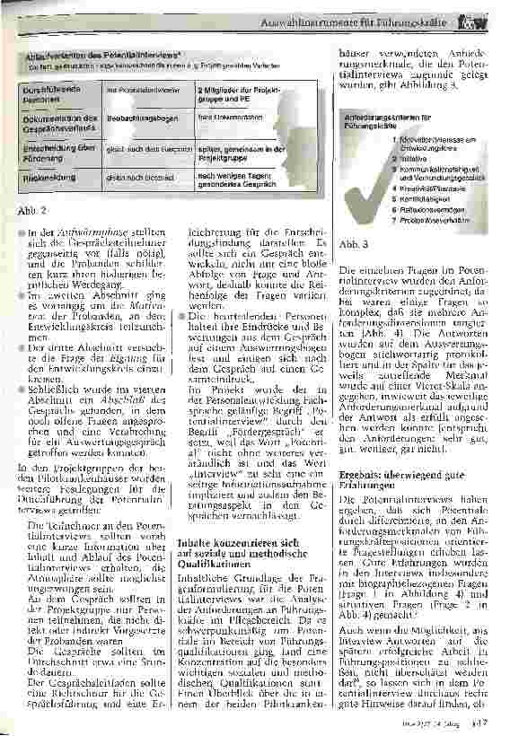 Vorschauseite 3: Auswahlinstrumente für Führungskräfte Potentialinterview und Assessment Center bei der Personalentwicklung im Pflegebereich