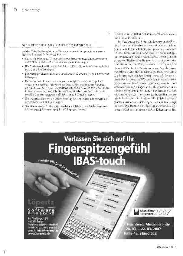 Vorschauseite 3: Die Pflegeimmobilie ist eine begehrte Geldanlage