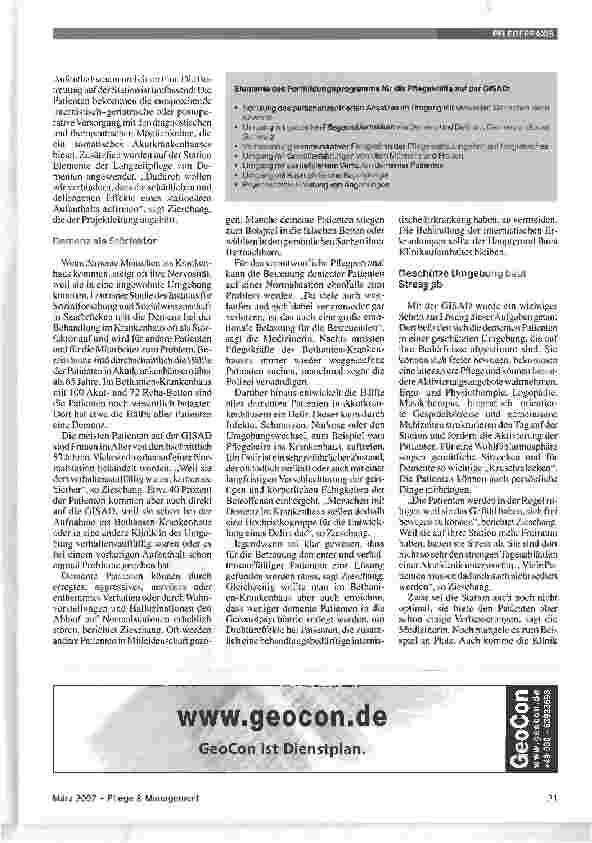 Vorschauseite 2: Bessere Versorgung für Patienten mit Demenz