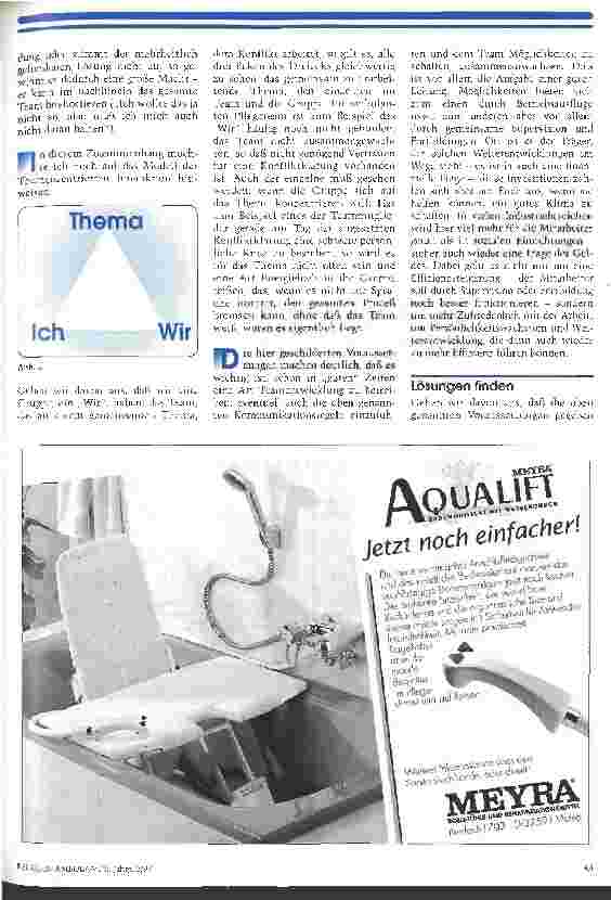 Vorschauseite 5: Wer eine Lösung sucht, muß sich lösen Konflikte und Lösungsstrategien im ambulanten Team